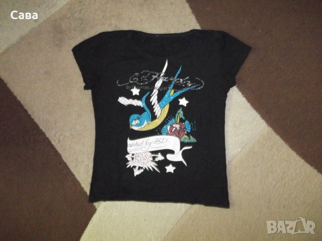 Тениски ED HARDY  мъжка,М-Л  дамска,С-М, снимка 5 - Тениски - 54839227