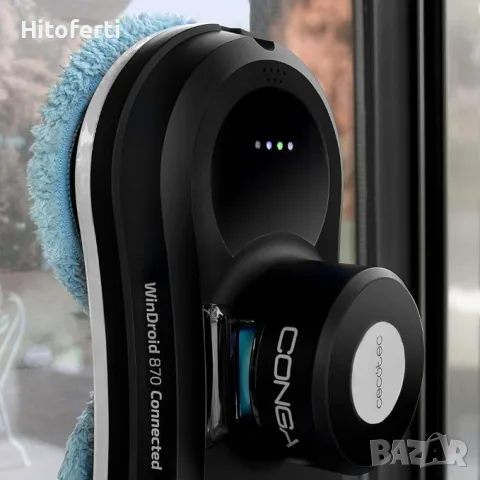 Умен робот за почистване на стъкло Cecotec WinDroid 870 Connected 80W Черен, снимка 3 - Други - 55483922