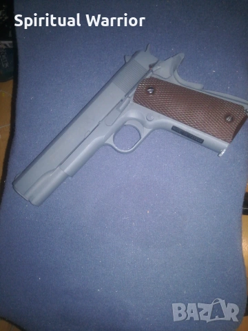 Colt 1911 Anniversary model, Airsoft CO2, 1joules, with blowback, снимка 2 - Въздушно оръжие - 54963048