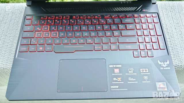 геймърски Asus tuf gaming 8ядра/4GB video/16RAM/512SSD/отлична батерия!, снимка 8 - Лаптопи за игри - 54786562