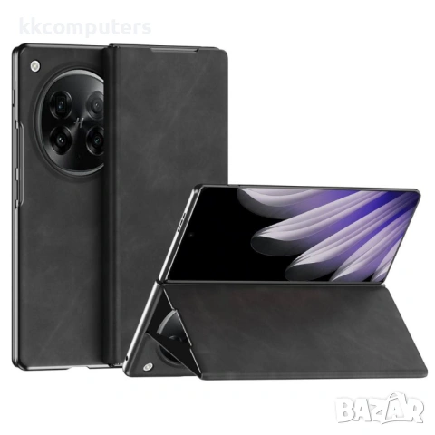 Кожен Калъф за Oppo Find N6 5G - Nappa текстура, Стойка, Слот за карта, Магнитен, 3 Цвята