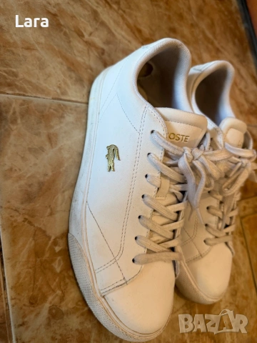 Lacoste оригинални носени обувки , снимка 3 - Маратонки - 54571765