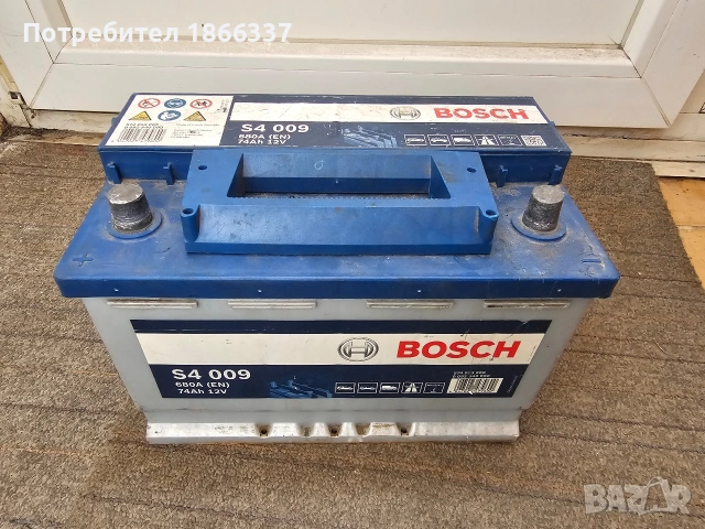 Акумулатор Bosh 74Ah с ляв плюс., снимка 2 - Аксесоари и консумативи - 54754228