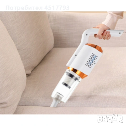 Акумулаторна домакинска ръчна прахосмукачка с 5 накрайника, снимка 4 - Прахосмукачки - 54143746
