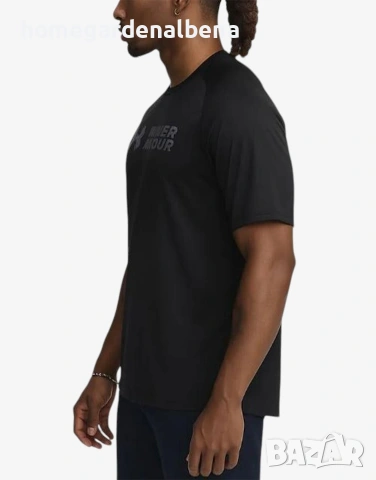 Under Armour Мъжка Тениска UA Tech™ – Черна – L / XL / 2XL – Бързосъхнеща – Анти-Odor Защита, снимка 3 - Тениски - 54565490