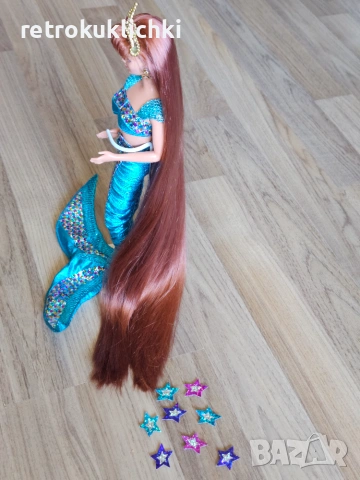 Ретро кукла Барби Barbie Jewel Hair Mermaid Midge 1995, снимка 5 - Кукли - 55049860