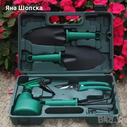 Комплект градински инструменти 5 в 1 с куфар – всичко необходимо за засаждане и поддръжка, снимка 2 - Градински инструменти - 55497212