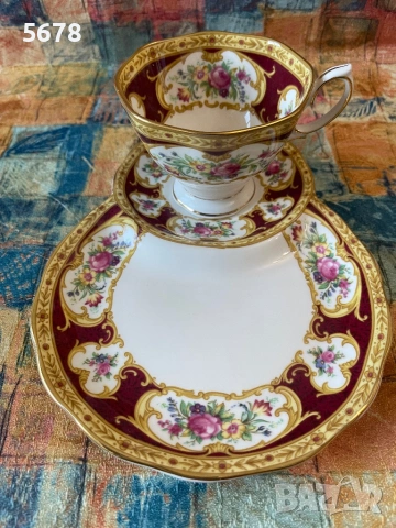 Royal Albert тенис сет Lady Hamilton, снимка 4 - Сервизи - 54294413