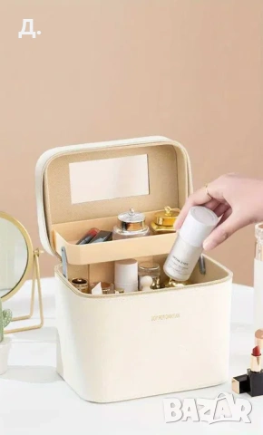 Стилна Козметична Чанта с Голям Капацитет за Съхранение на Грим Продукти | Makeup Bag
