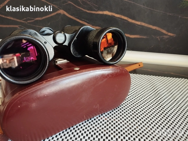ТОП Бинокъл Carl Zeiss Jena-JENOPTEM-MULTI-COATED -10 х 50W-ГДР--КАТО НОВ, снимка 11 - Екипировка - 54657303