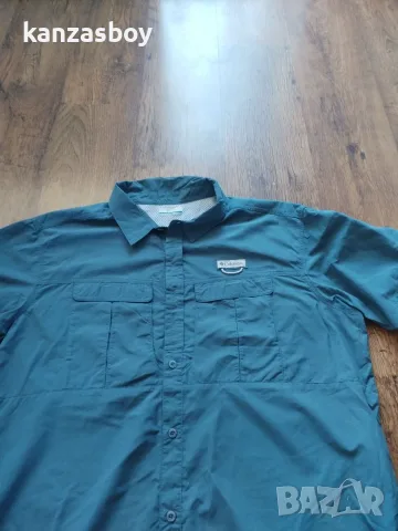 Columbia Men's Short Sleeve Shirt Cascades Explorer Short - МЪЖКА ТРЕКИНГ РИЗА като нова 2ХЛ, снимка 3 - Ризи - 55695122