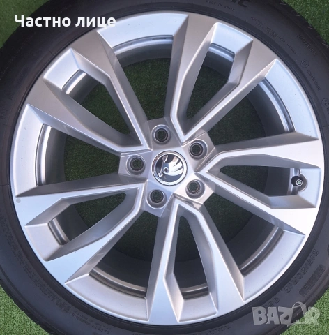 Продавам 4бр оригинални 18-ки джанти за Шкода Карок, Кодиак, Октавия, Супърб , снимка 2 - Гуми и джанти - 54584008