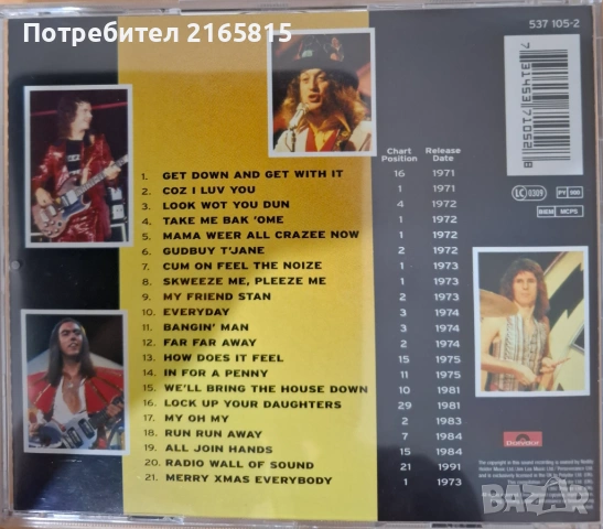 Slade Greatest  Hits  Cd, снимка 2 - CD дискове - 54646933