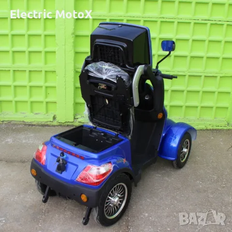 Електрическа четириколка с покрив  FM4 BLUE, 1500W, 60V, 20Ah, снимка 10 - Мотоциклети и мототехника - 55371577