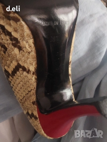 GUIDO PASQUALE Italy Size 38.5 100% змийска кожа, снимка 4 - Дамски елегантни обувки - 55164488