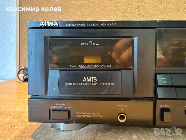 касетен дек "AIWA AD-WX616", снимка 2 - Декове - 54706380