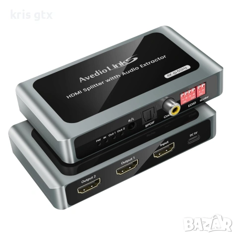 HDMI Audio Extractor HDMI аудио екстрактор сплитер HDMI+Toslink SPDIF+Coaxial Dobly Atmos 7.1, DTS