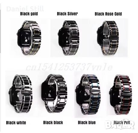 Луксозна керамична каишка Различни модели на 18мм 20мм 22мм. за Huawei Armani Casio Fiyta 