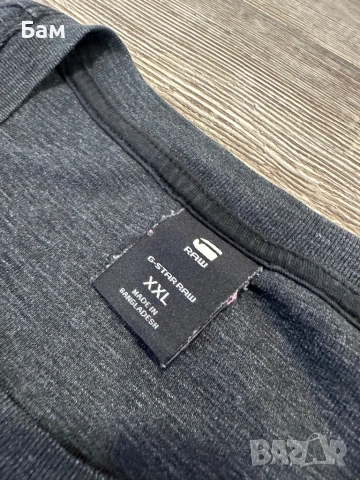 Оригинална мъжка тениска G-Star RAW Denim размер ХХЛ, снимка 4 - Тениски - 54721847