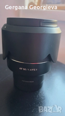 Samyang AF 50mm f/1.4 FE II – почти нов, Sony E-mount, снимка 3 - Обективи и филтри - 54159977