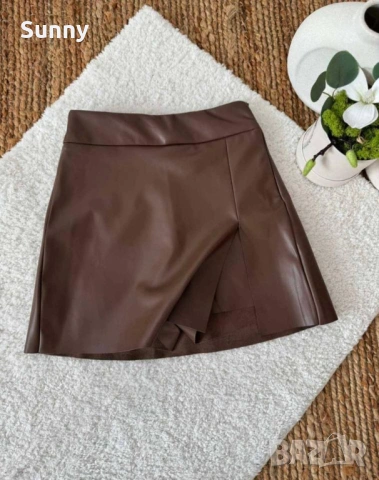 кожена пола, снимка 2 - Поли - 53990131