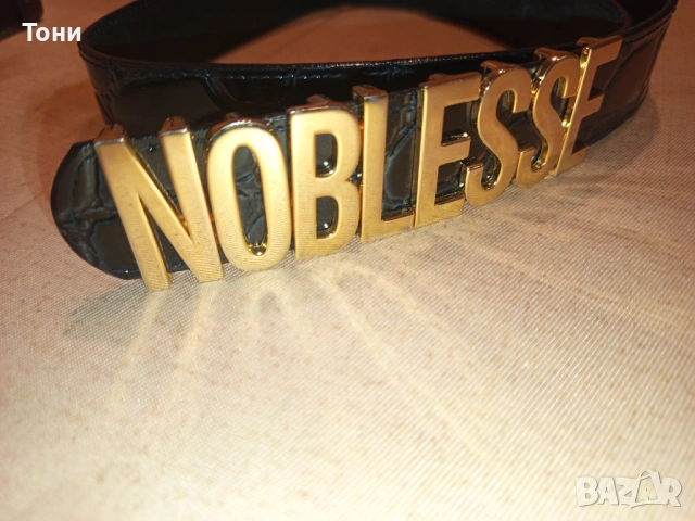 NOBLESSE Оригинал Нов Дамски Стилен Кожен Колан 95см., снимка 7 - Колани - 54393594