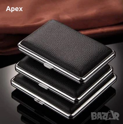 Кожена Табакера за Цигари 80мм 100мм Slim.Луксозни Табакери за Цигари. Подарък за Пушачи.Кейс Цигари