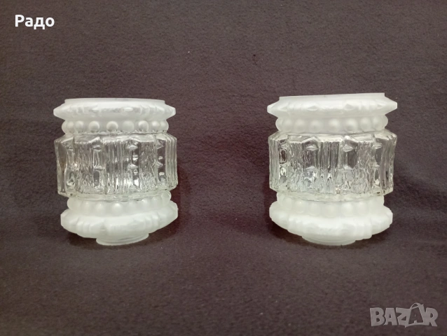 Стъклен абажур. Стъкло за лампа. Чашка за полилей