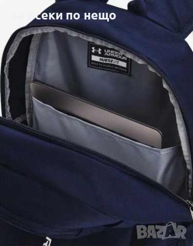 UNDER ARMOUR Hustle Lite Backpack Navy Тъмносиня Раница Код P2683, снимка 5 - Раници - 55047350