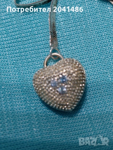 Сребърно колие, снимка 2 - Колиета, медальони, синджири - 54934809