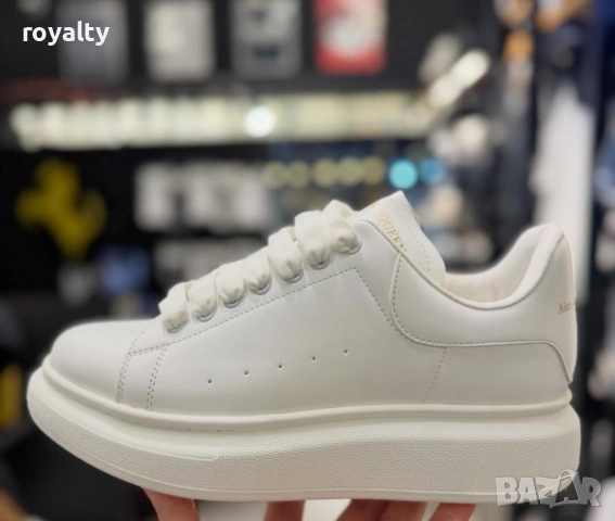 Alexander McQueen Нови Бели Дамски Маратонки с Кутия 