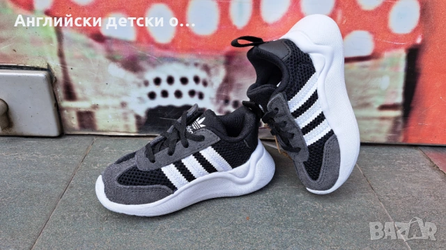 Английски детски оригинални маратонки с естествена кожа-Adidas, снимка 2 - Детски маратонки - 54773373