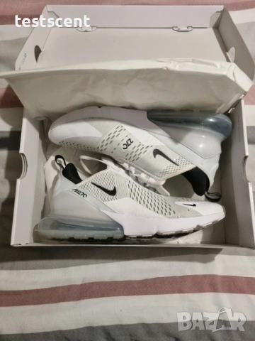 Nike Air Max 270 – Мъжки маратонки / Размер 45.5 (UK 10.5) бели отлично състояние