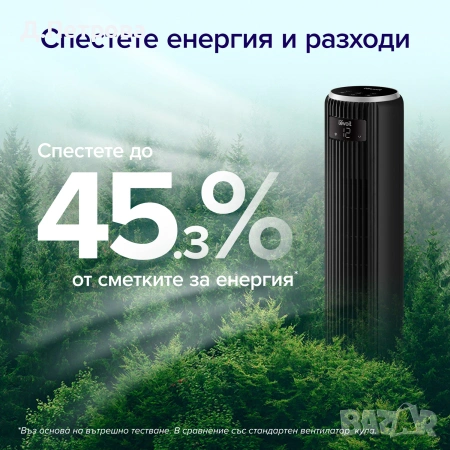 Вентилатор тип кула Levoit TempSense 36 DC Tower Fan (92 см), снимка 6 - Вентилатори - 54742175