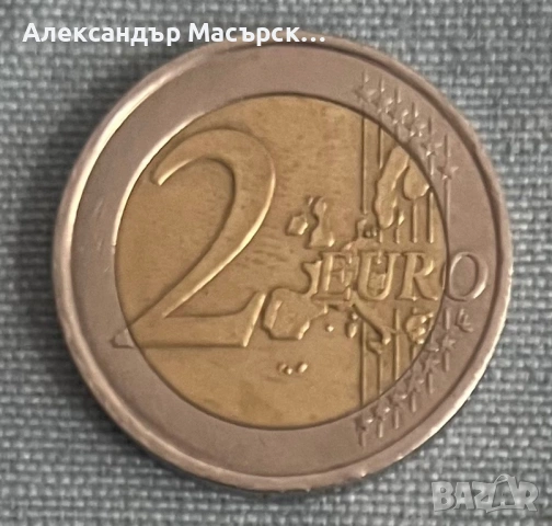 🇫🇷 Франция 2 Евро, 2000 г. • Liberté Égalité Fraternité, снимка 2 - Нумизматика и бонистика - 54672681
