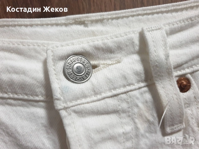  Нови със премахнат етикет. Дамски оригинални къси панталони Levi's 501® Original High Rise Shorts , снимка 8 - Къси панталони и бермуди - 54846437