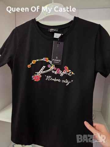 Дамска тениска Pinko, снимка 3 - Тениски - 54683285