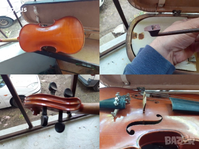 Стара цигулка Страдивариус Stradivarius 1717 с дървена кутия, снимка 7 - Антикварни и старинни предмети - 54597035