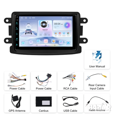 Мултимедия Android за Dacia, 7" Renault, Sandero, Duster, Logan, Dokker, навигация, Дачия, 2DIN, снимка 3 - Аксесоари и консумативи - 55151906