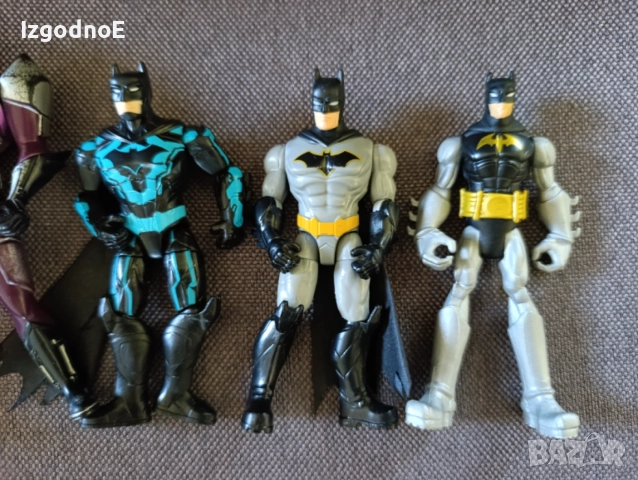 Лот фигурки Батман DC Spin Master Bat Tech Batman Batman TM DC Comics S13 Rubber NJ Croce Bendable A, снимка 10 - Фигурки - 42559468