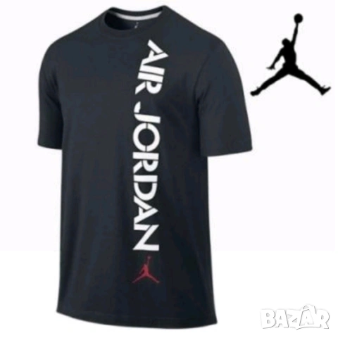 Air Jordan/Аер Джордан, мъжка, дамска,детска тениска, черна памучна фланелка, щампа