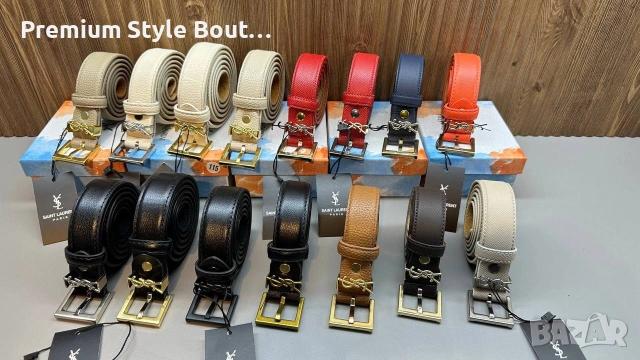 колани от естествена кожа ysl saint laurent , снимка 2 - Колани - 54126691