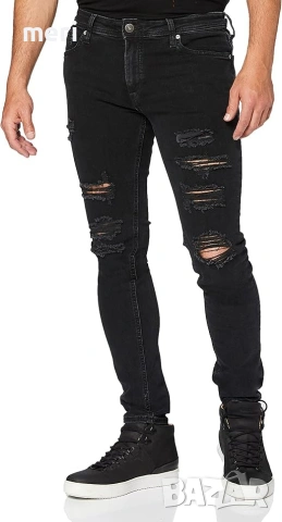 търся този модел дънки Jack & Jones Intelligence Liam skinny fit ripped jeans in black wash 33/34, снимка 3 - Дънки - 54795382