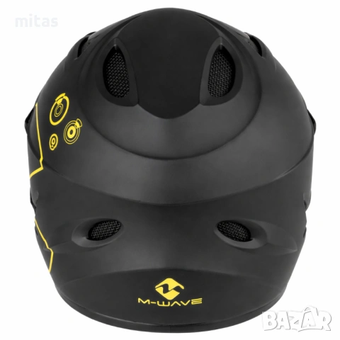 Кросова каска M-WAVE, Full Face, EN, Тегло: 870г, Размер: M/L, снимка 5 - Аксесоари за велосипеди - 52311912