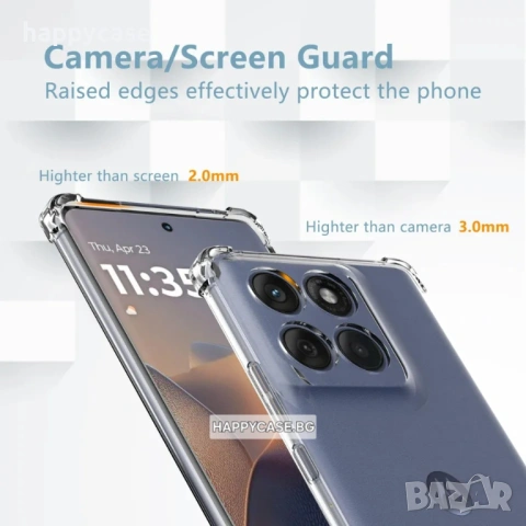 Motorola Edge 60 / 60 Fusion / 60 Pro / Удароустойчив силиконов кейс гръб калъф с камера протектор, снимка 4 - Калъфи, кейсове - 52827331