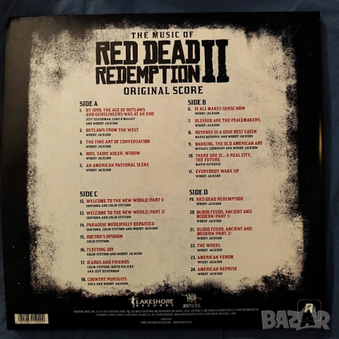 Плоча "The Music of Red Dead Redemption 2  Original Score", снимка 3 - Грамофонни плочи - 54744909