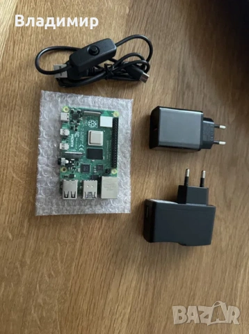 Raspberry Pi4 4 GB с зарядно, пасивна кутия и кабел с ON/OFF бутон, снимка 6 - Други - 54278333
