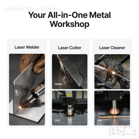 Лазерен заваръчен апарат / CNC резач xTool MetalFab, снимка 3 - Други машини и части - 54483223
