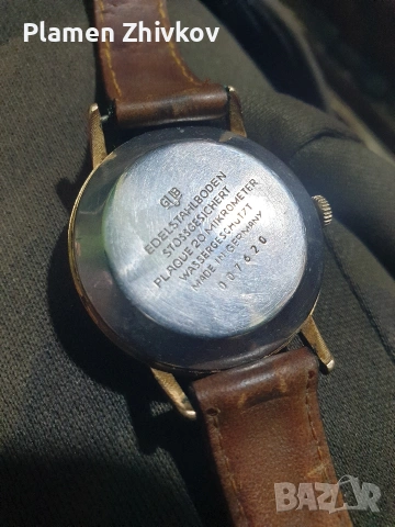 стар немски часовник GUP GLASHUTTE, снимка 5 - Мъжки - 54881874