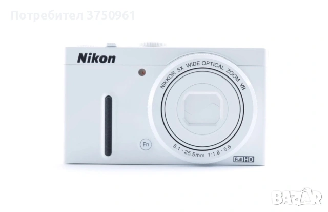 Дигитален фотоапарат Nikon Coolpix P330 White Excellent+5 Compact Digital Camera Z2198, снимка 2 - Фотоапарати - 54858667
